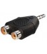 Adaptador 3,5ST m - 2xRCA h E-AC17