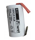 Bateria 1,2V 2000MAH con terminales NI-CD (alto 42 mm, diametro 22MM) (1NSCJF-FLW)  BATE-SC-L
