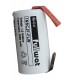 Bateria 1,2V 2000MAH con terminales NI-CD (alto 42 mm, diametro 22MM) (1NSCJF-FLW)  BATE-SC-L