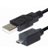 Cable usb a m - 8 pin mini usb m E-C158GM