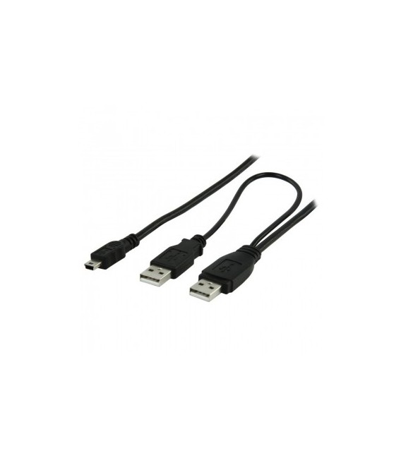Cable 2 usb tipo a hembra - 5 pin mini usb hembra C165