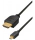 Cable HDMI alta velocidad HDMI macho tipo a - MicroHDMI macho tipo d, 2 metros