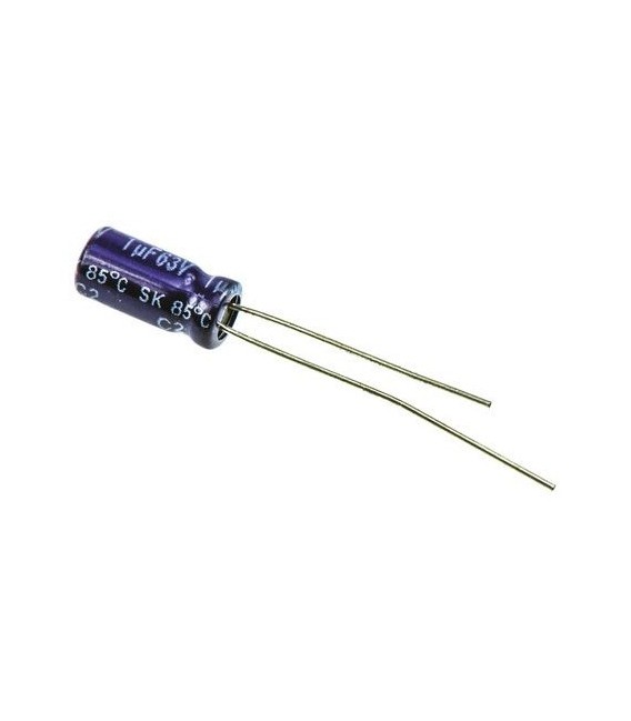 Condensador electrolitico 1MF- 63V CERL-1MF-63V