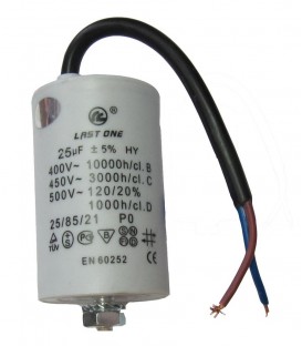 CONDENSADOR BIPOLAR 40MF - 450V - CON CABLE  40MF CC