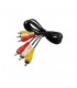 Cable 3 x RCA macho a 3 x RCA macho, 3 metros. E-V12-3