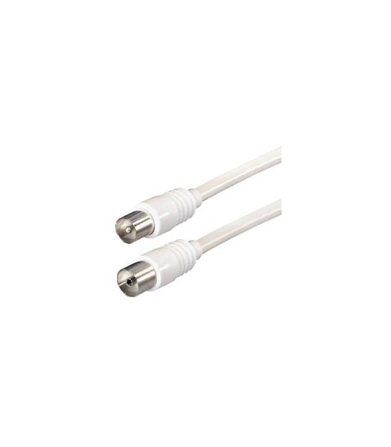 Cable antena iec macho-hembra blanco 1,5m E-FK1Z