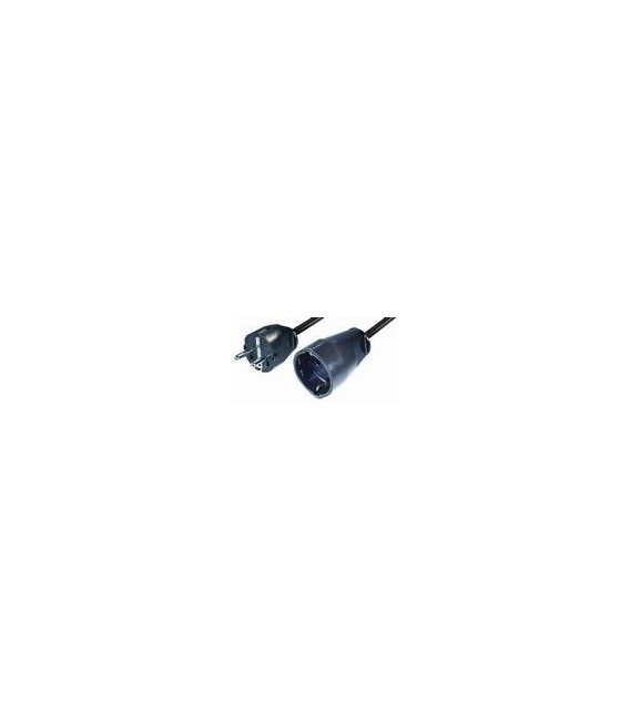PROLONGADOR 5m TIPO SCHUKO NEGRO  NV8-5