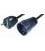PROLONGADOR 5m TIPO SCHUKO NEGRO  NV8-5