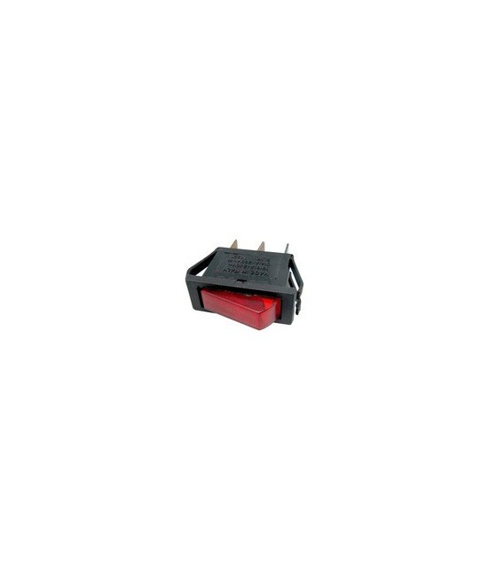 Interruptor luminoso rojo unipolar 3 contactos 14AG010