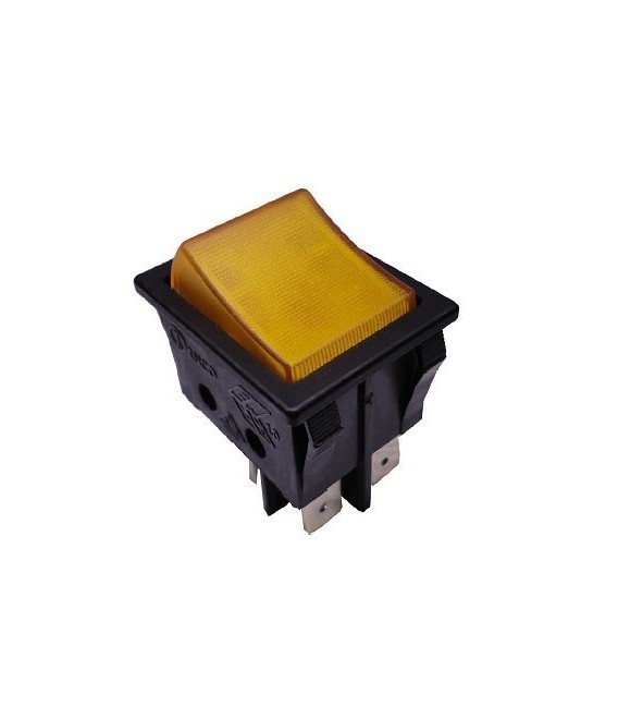 Interruptor bipolar amarillo 4 contactos 14AG013