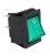 Interruptor bipolar  verde 16A 4 Fastón 14AG018