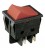 Pulsador bipolar rojo 16A 4 faston 14AG049