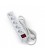 REGLETA 5 ENCHUFES SCHUKO BLANCA CON INTERRUPTOR 1,5 METROS REGLETA-5BI