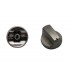 Mando cocina encimera Teka negro con eje corto 73TK0055
