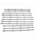 TIRAS LED TELEVISOR LG AGF78400801, R2, R1, L2  Y L1