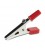PINZA COCODRILO PEQUEÑA ROJA SA3R