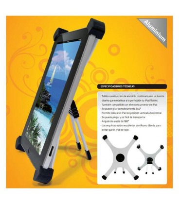 Soporte Plegable 360º Para IPad Y Tablet AC0900