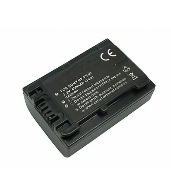 Bateria Videocámara Sony, litio 7.2V 650 MAH E-SF715