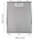FILTRO CAMPANA EXTRACTORA TEKA, 40472918, 260X320 MM