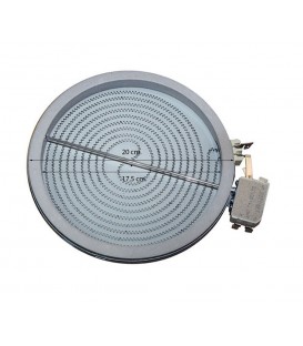 Resistencias Calefactores Placa vitroceramica 2200W 230V 230 mm. 1 circuito  Universal bombilla, junta, resistencia, termostato, placa, bisagra,  inyector, temporizador, ventilador, termopar, cristal, puerta, sonda, ntc,  - AliExpress