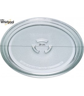 PLATO MICROONDAS WHIRLPOOL Ø 28 CM. 481246678407