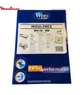 Bolsa para aspirador Moulinex Clean MO136-MW