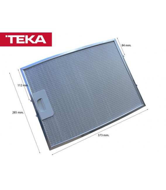 FILTRO METÁLICO CURVO CAMPANA EXTRACTORA TEKA 61866020