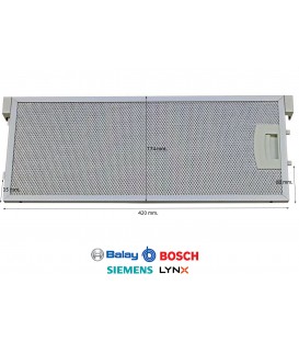 FILTRO CAMPANA EXTRACTOR BALAY, BOSCH, DHI645HX 00352812