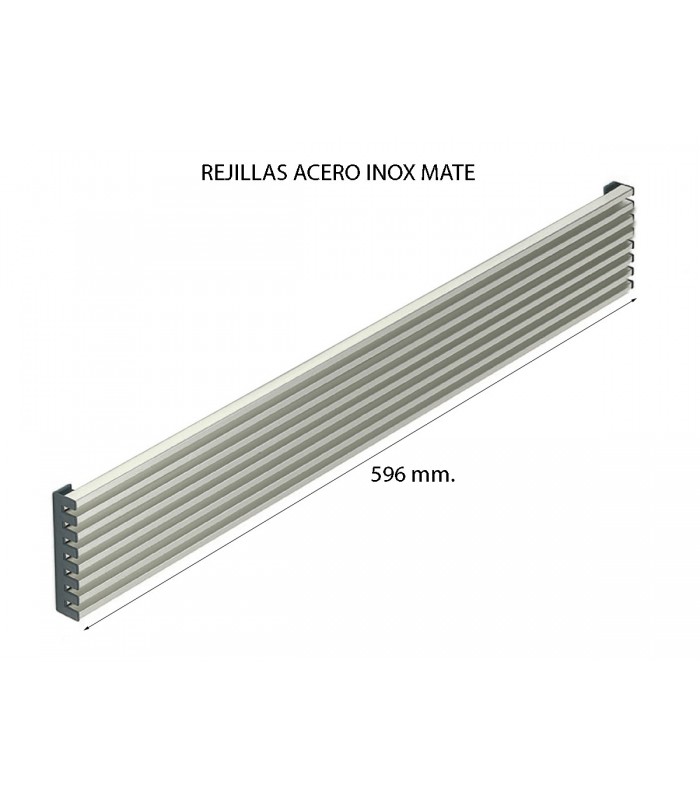 REJILLAS HORNO Y FRIGORÍFICO ACERO INOX MATE 596x12mm. 510UN1061 - RECAMPRO