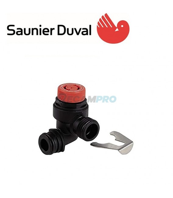 VÁLVULA DE SEGURIDAD ORIGINAL PARA CALDERA SAUNIER DUVAL, 0020078632