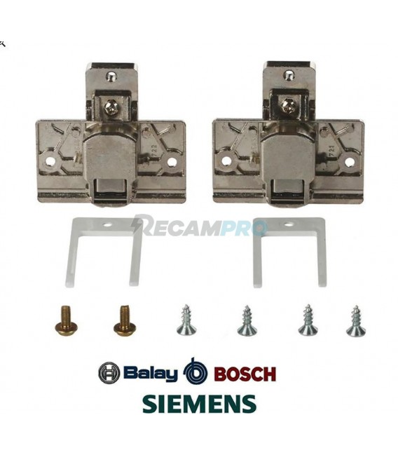 KIT BISAGRAS LAVADORA PANELABLE BALAY, BOSCH, SIEMENS 00031845