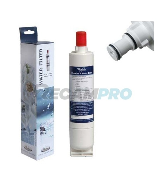 FILTRO DE AGUA PARA FUENTE Y FRIGORÍFICOS WHIRLPOOL SBS002 481281729632