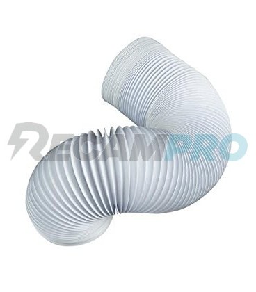 TUBO SALIDA VAPORES FLEXIBLE PARA SECADORA, LONGITUD 15MT, DIÁMETRO 102MM.