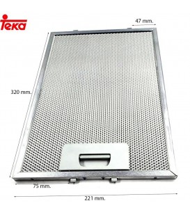 FILTRO METALICO MOVIL CAMPANA TEKA TL 6310 - 137mm X 500mm