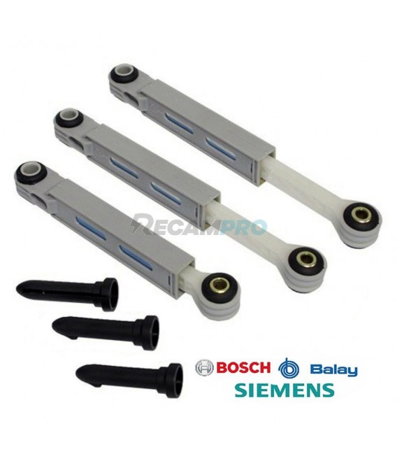 KIT 3 AMORTIGUADORES PARA LAVADORA BOSCH MAXX 00673541