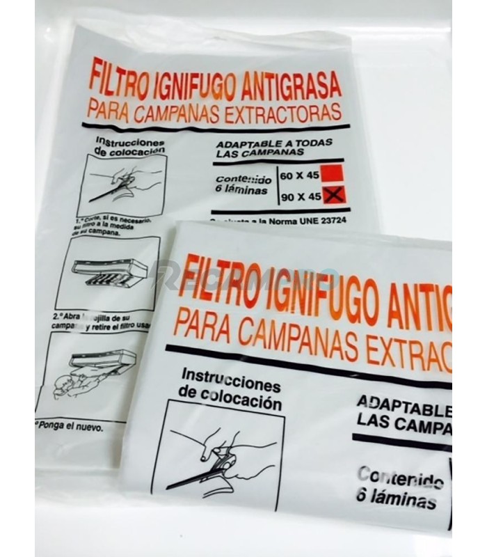 FILTRO CAMPANA EXTRACTORA DE ESPUMA UNIVERSAL, 60 X 45CM 41CU0013 -  INTERSUMI