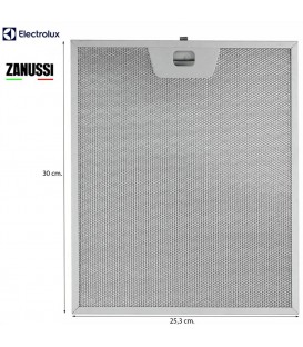 FILTRO METÁLICO CAMPANA EXTRACTORA ZANUSSI 300x250mm 50248271004