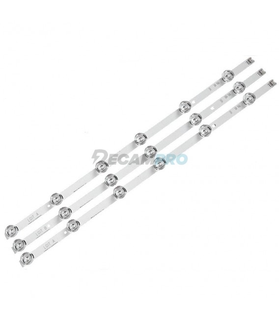 KIT 3 TIRAS LED TV LG 32LB561B AGF78400001