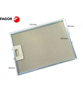 FILTRO CAMPANA EXTRACTORA FAGOR MEDIDAS: 33,4 X 23.9 AS6018607