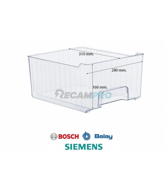 CAJON VERDURAS FRIGORÍFICO BOSCH, BALAY, SIEMENS 00437677