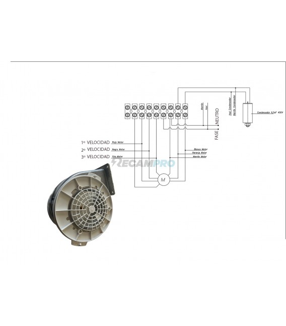 MOTOR CAMPANA EXTRACTORA BALAY, BOSCH, EQUIVALENTE 00442925