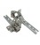 Conjunto de 2 bisagras para puerta de frigorífico Bosch 00268698