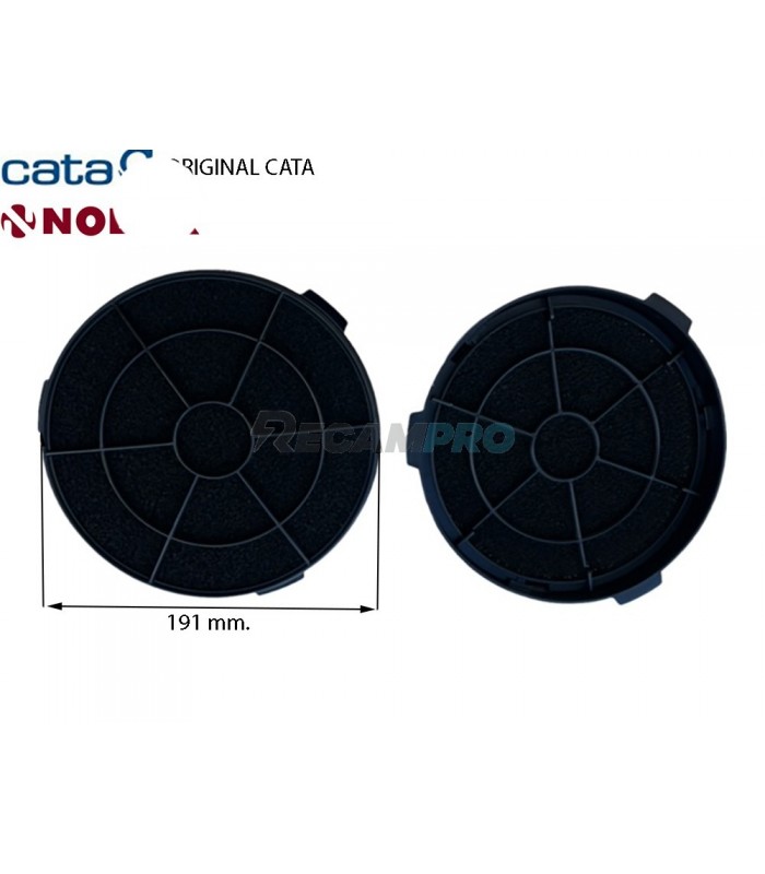 FILTRO CARBON CAMPANA EXTRACTORA CATA (2UDS.) 02859398 - RECAMPRO