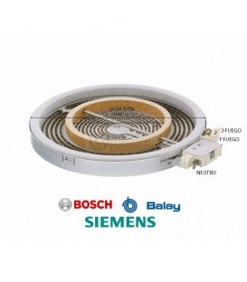 RESISTENCIA VITROCERÁMICA BALAY, BOSCH, LG, 356260, 00356260 Ø 23CM